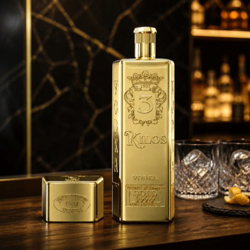 Vodka 3 KILOS GOLD 40% 1L Holandsko
