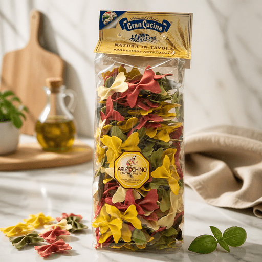 Gran Cucina – Farfalloni Arlecchino, farebné cestoviny 500g Taliansko
