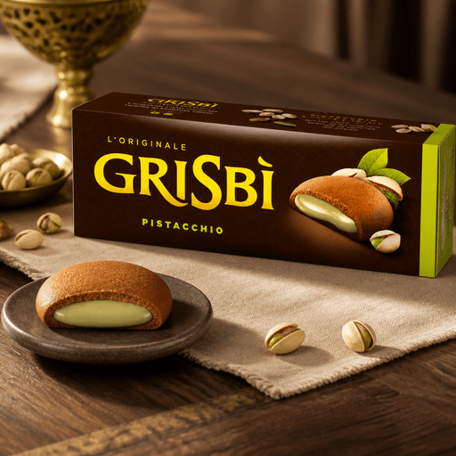Matilde Vicenzi Grisbi Pistacchio – sušienky s pistáciovým krémom 135g Taliansko