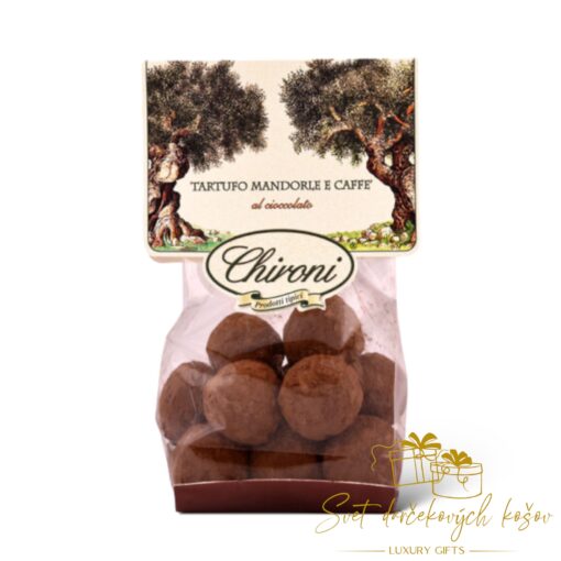 Tartufo z mandlí a kávy s polevou z horkej čokolády 150g Taliansko