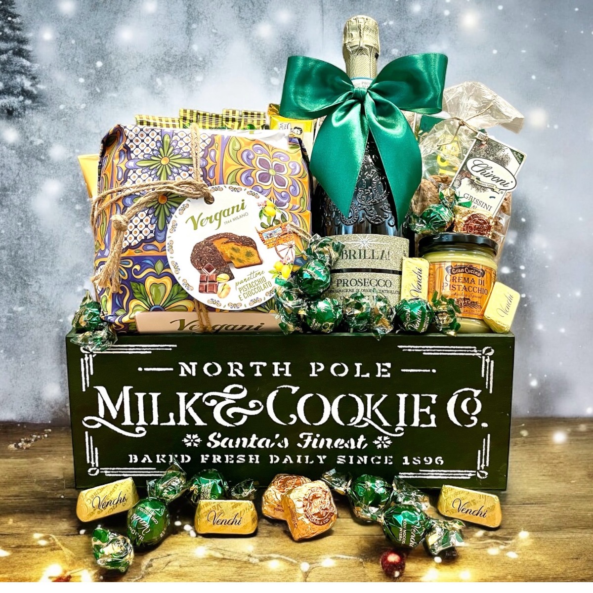 Vianočný darčekový kôš Panettone Christmas