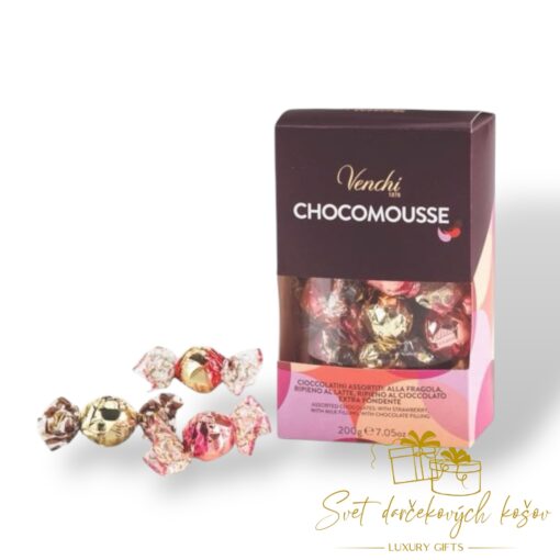 Venchi Chocomousse pralinky s čokoládovou penou 200g Taliansko