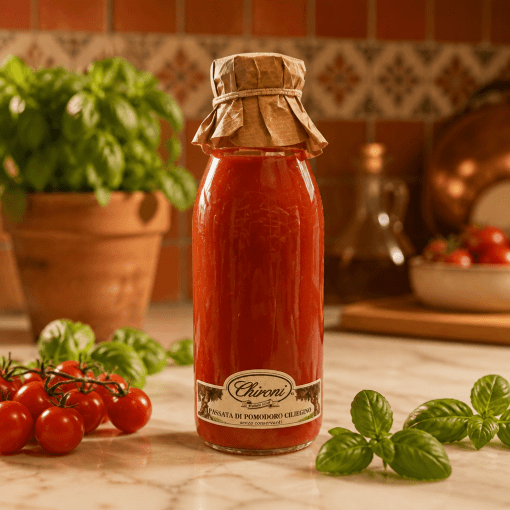Chironi Passata di Pomodoro Ciliegino – paradajková passata z cherry paradajok 500ml Taliansko
