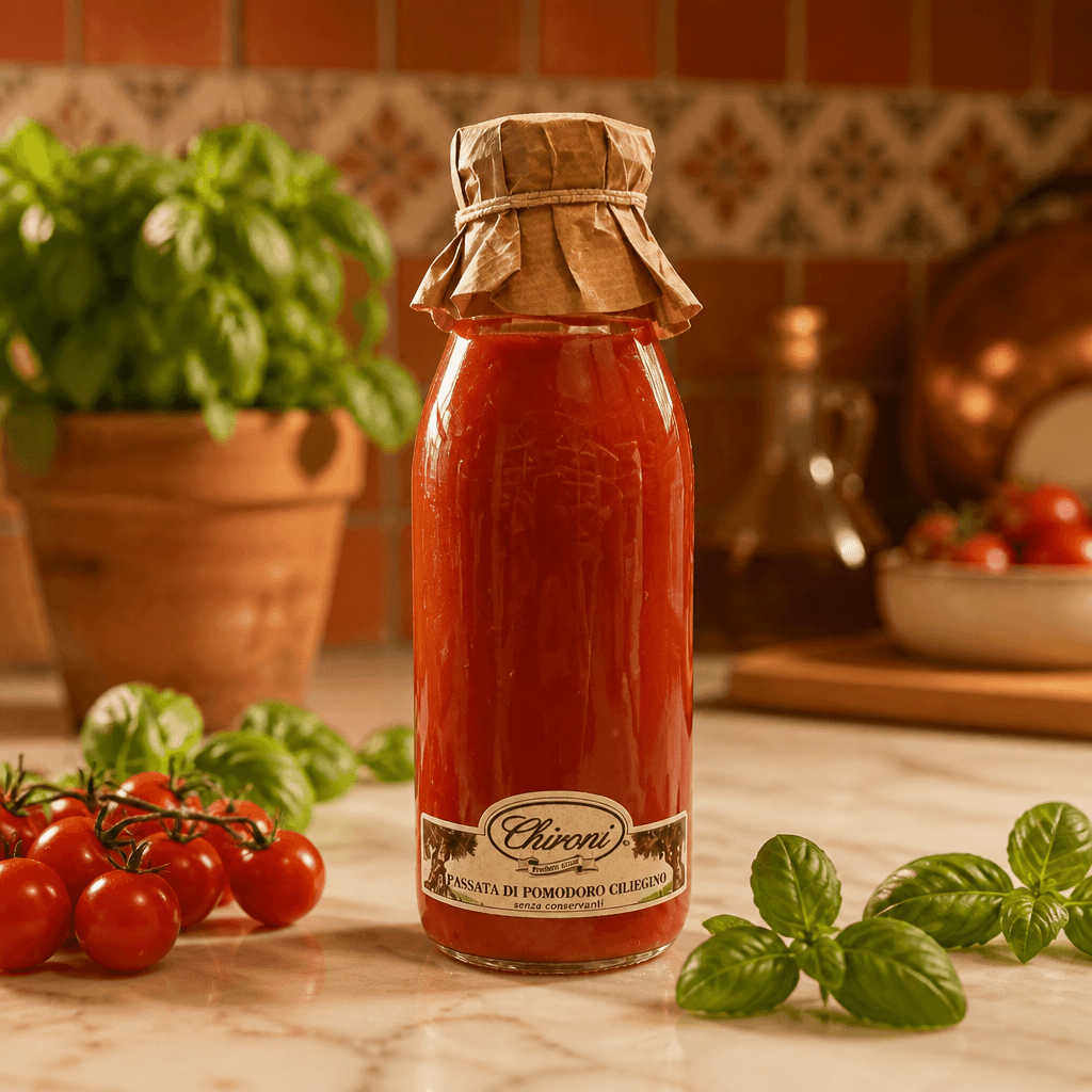 Chironi Passata di Pomodoro Ciliegino – paradajková passata z cherry paradajok 500ml Taliansko