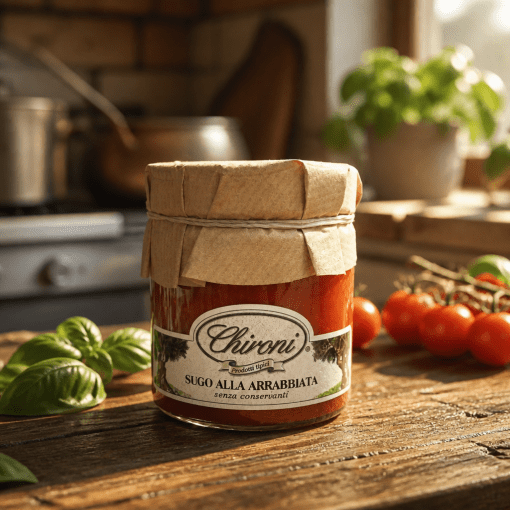 Chironi Sugo alla Arrabbiata – pikantná paradajková omáčka 212ml Taliansko