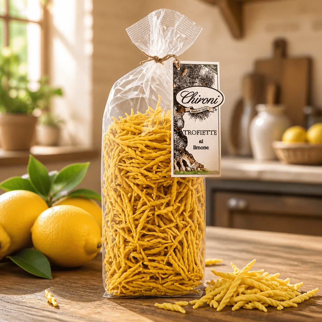 Chironi Trofiette al Limone – talianske cestoviny s citrónom 500g Taliansko