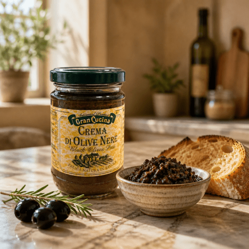 Gran Cucina – Krém z čiernych olív 130g Taliansko