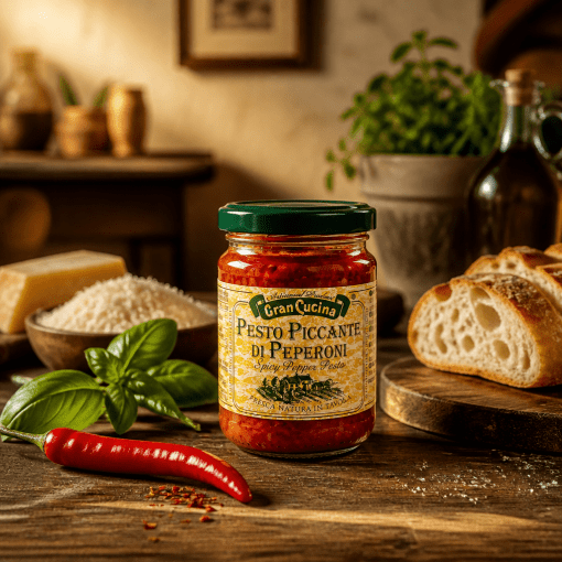 Gran Cucina – pikantné pesto z pikantnej papriky 130g Taliansko