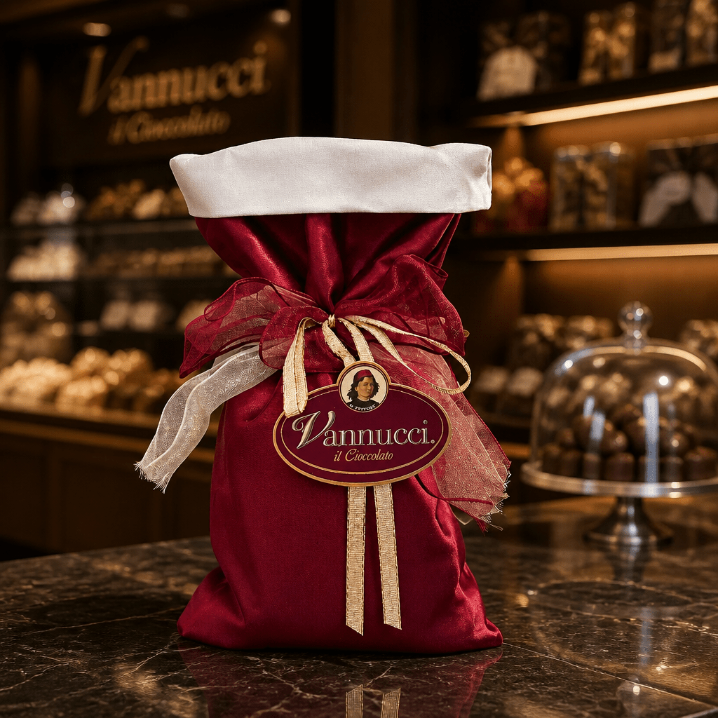 Vannucci - Luxusný výber plnených čokoládových praliniek rosso 500g Taliansko