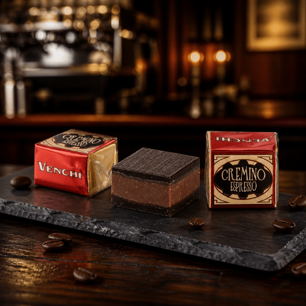 Venchi Cremino Espresso – pralinka s kávou a 75 % extra horkou čokoládou 1ks Taliansko